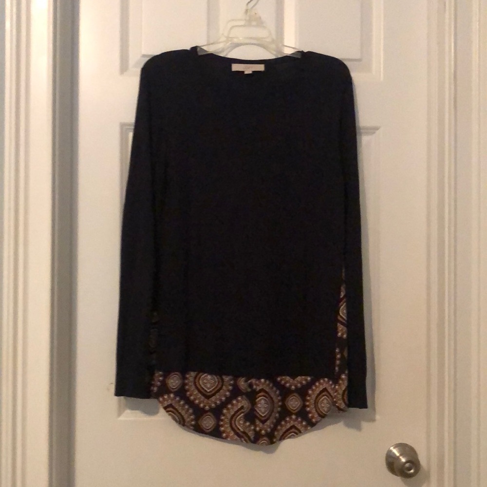 Mixed media Loft sweater